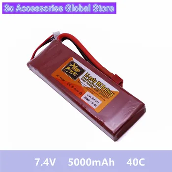 

7.4 V Power 5000mAh 40C Lipo Battery Power ZOP T XT60 Remote Control Parts &amp Accessories High Quanlity Accessories