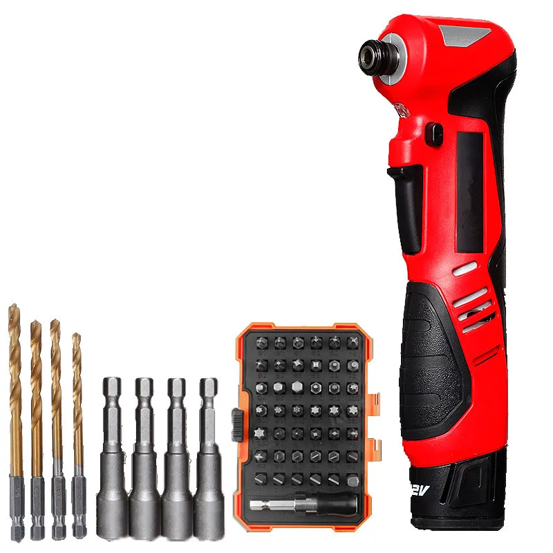 

Durable 5712-li-12RA 12V DC 90 Degree Electric Wrench Rechargeable Impact Screwdriver 80N/M With Double Action Safety Switch