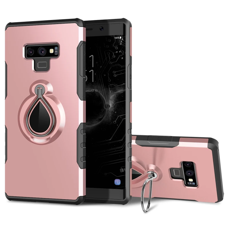 Роскошный чехол 2 в 1 для Samsung Note 8 9 S8 Plus с магнитной автомобильной подставкой и
