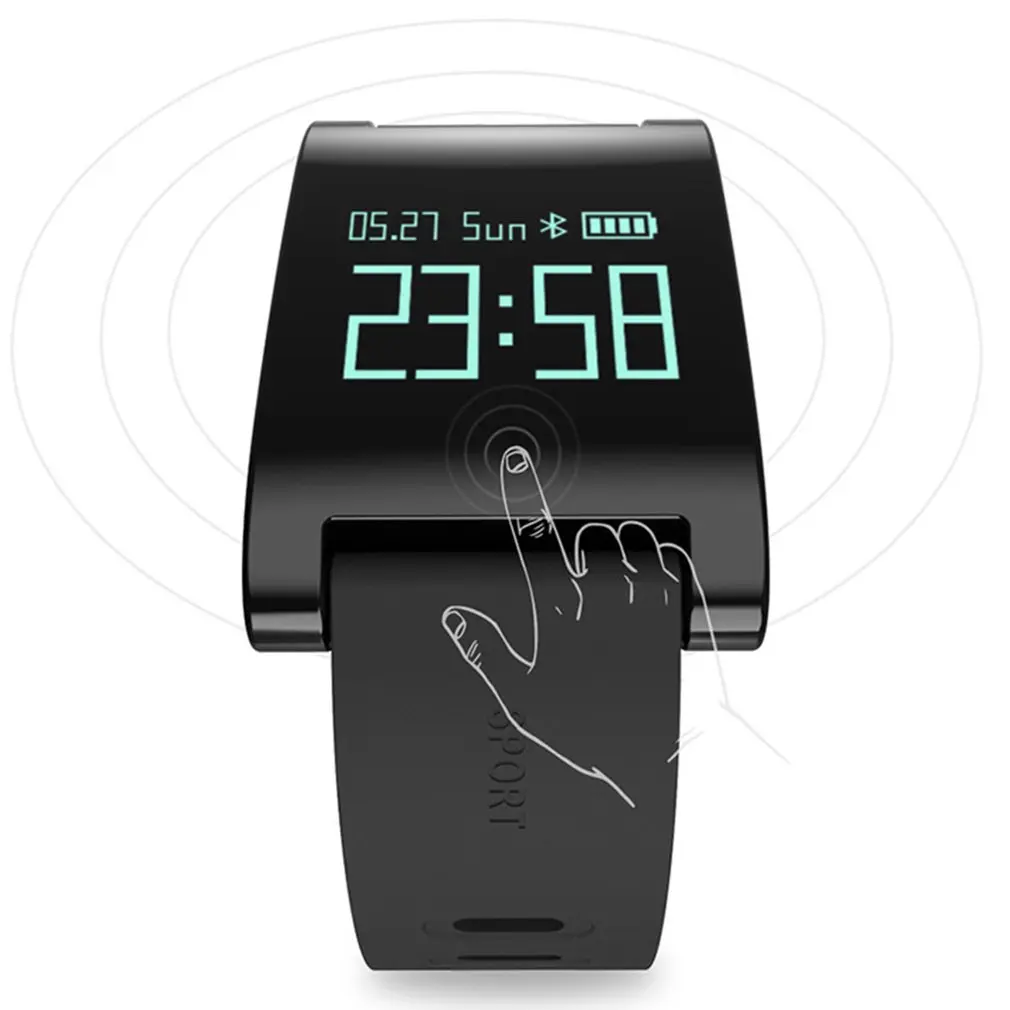 

DM68 Heart Rate Smart Watch Blood Pressure Monitor Fitness Tracker Smartwatch Waterproof IP67 Smart Band for Android
