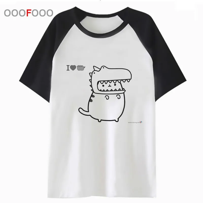Футболка pusheen уличная одежда футболка топ хип-хоп Мужская забавная harajuku PNN776 |