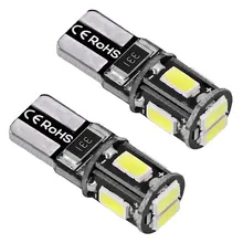 OcioDual 2 x лампы 6 светодиодный 5730 SMD CANBUS T10 W5W белая лампа положение 6000 K белый свет грузовик ксенон интерьер автомобиля