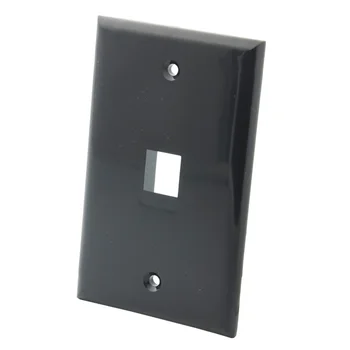 

Solid Style 1 2 3 4 6 8 12 Ports Keystone Wall Plate With Black Color