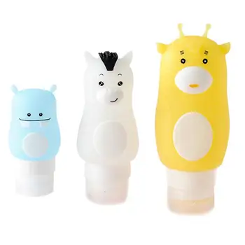 

3 Pcs Portable Travel Bottle Refillable Container Countertop Shampoo Lotion Shower Gel Liquid Soap Container Sets