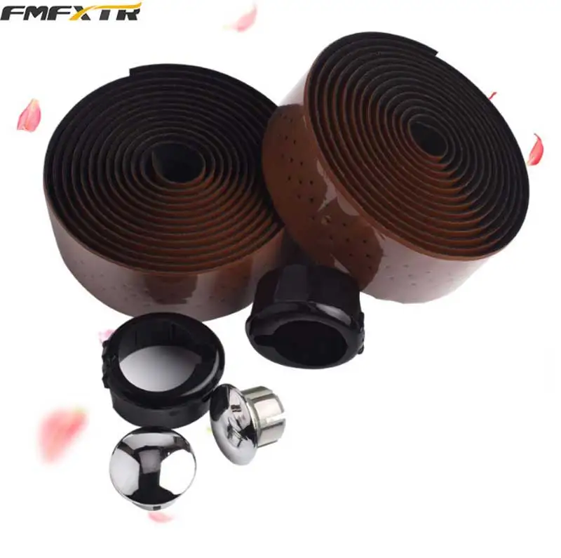 

FMF PU Bicycle Handlebar Tape Grips EVA FOAM Leatther Handle Belt Anti-skidding Wrap Road Bike High Quality
