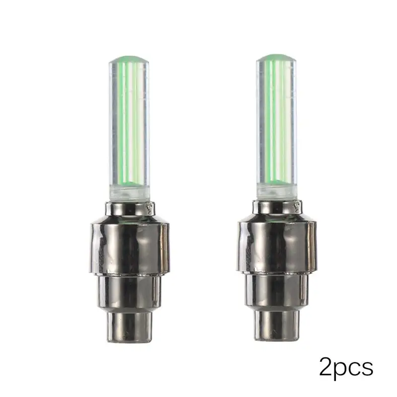 

2pcs Neon Lights Color Tyre Wheel Valve Cap Light LED Lamp Flash Car Tire Rim Valve Wheel Stem Cap Valve Caps Air Cover Tire