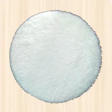 Пушистый круглый ковер из искусственного меха, ворсистый Белый Серый Розовый ковер, прикроватные коврики для гостиной, для детской комнаты, домашний декор