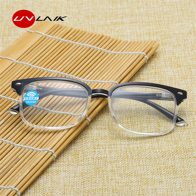 UVLAIK Progressive Multifocal Glasses Men Blue Light Blocking Reading Glasses Women Points for Reader Near Far Sight Diopter