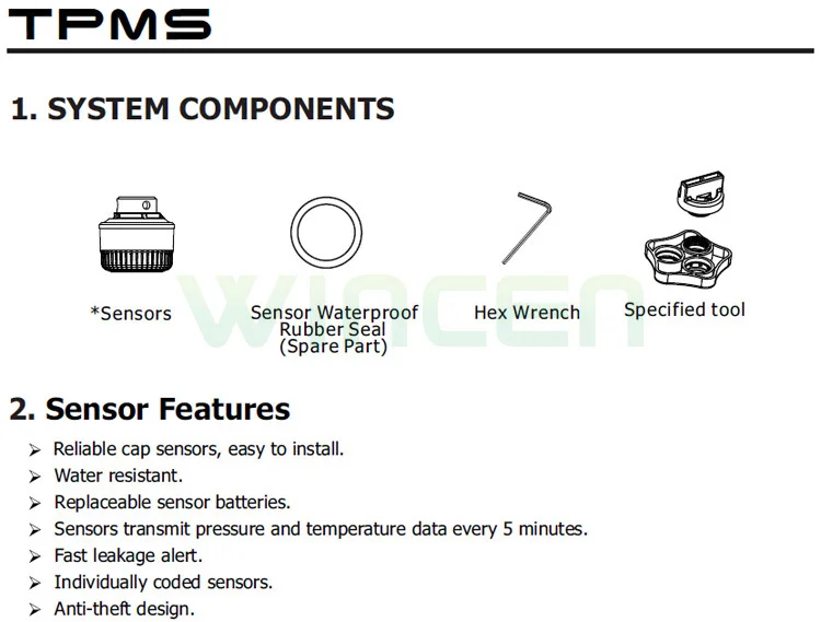 installing of external sensor