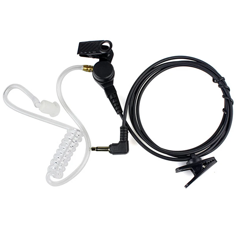 

Straight Listen Only Transparent Flexible Acoustic Tube Earpiece 3.5mm Earphone headset Mono Jack for Walkie-talkie