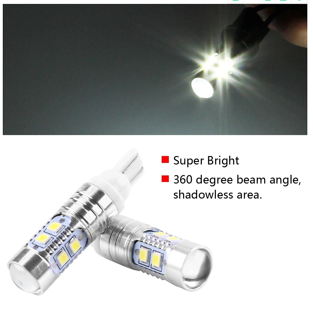 

2 pcs T10 12V-24V Car High Power Bright LED Bulbs Position Clearence Lamp Driving Light High Quality Aluminum alloy