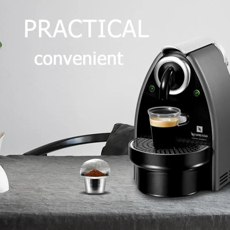 2 Pods 100 Seals Stainless Steel Refillable Nespresso Coffee Capsule Reusable Nespresso Machine Espresso Coffee Maker Cup Filter 2 Pods 100 Seals Stainless Steel Refillable Nespresso Coffee Capsule Reusable Nespresso Machine Espresso Coffee Maker Cup Filter
