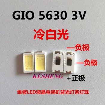 

200PCS FOR (GIO) High Power 5630 LED PLCC-3 Television Backlit Super Bright Diode SMD 5630 LCD 0.5W 3V Cool White TV Backlight