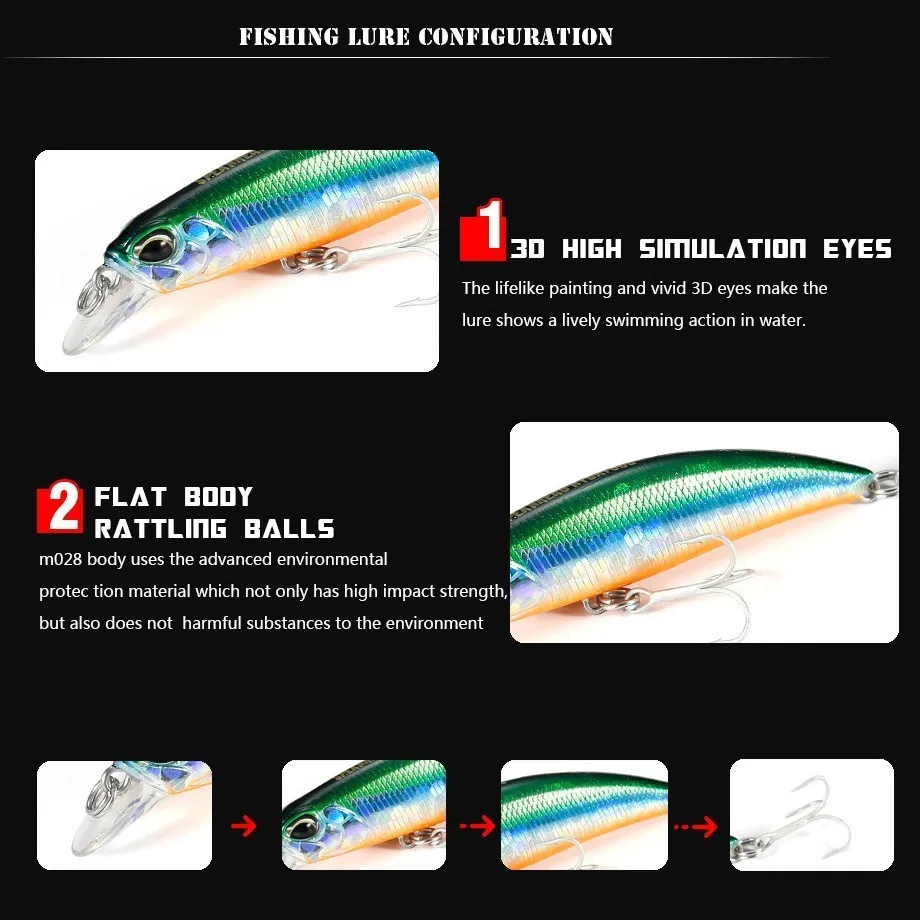 Искусственные мини воблеры 6 см воблер рыболовная приманка для ловли форели