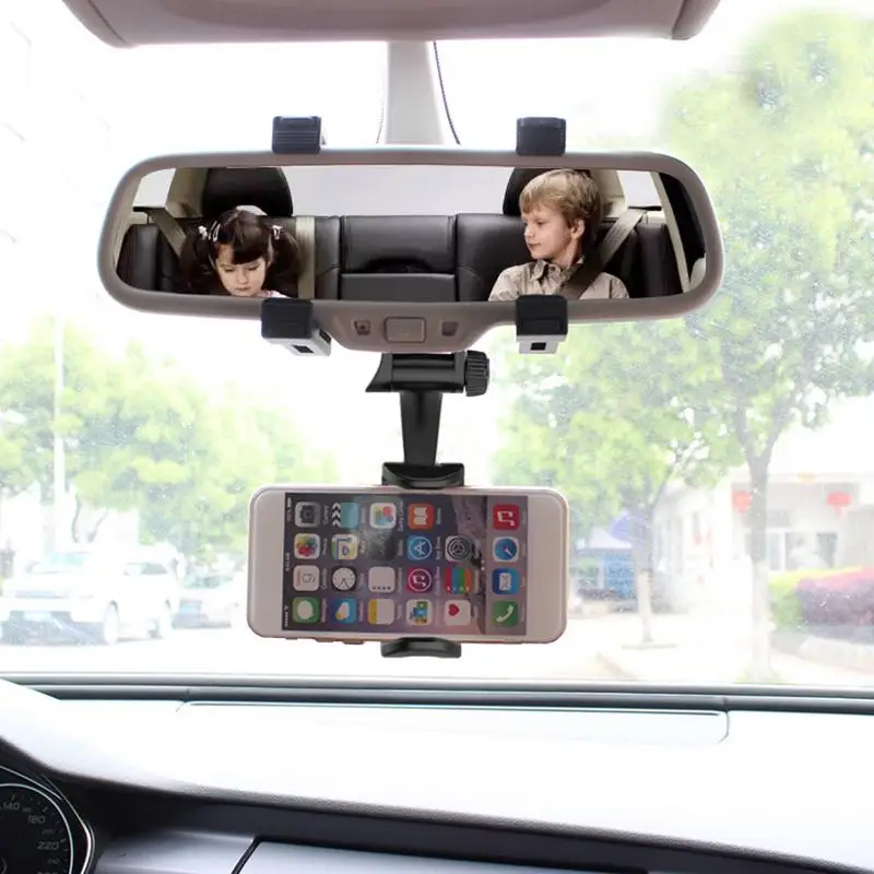 

Car Rearview Mirror Mount Mobile Phone Holders & Stands Universal Navigation Support Automobile Data Recorder Holdfast