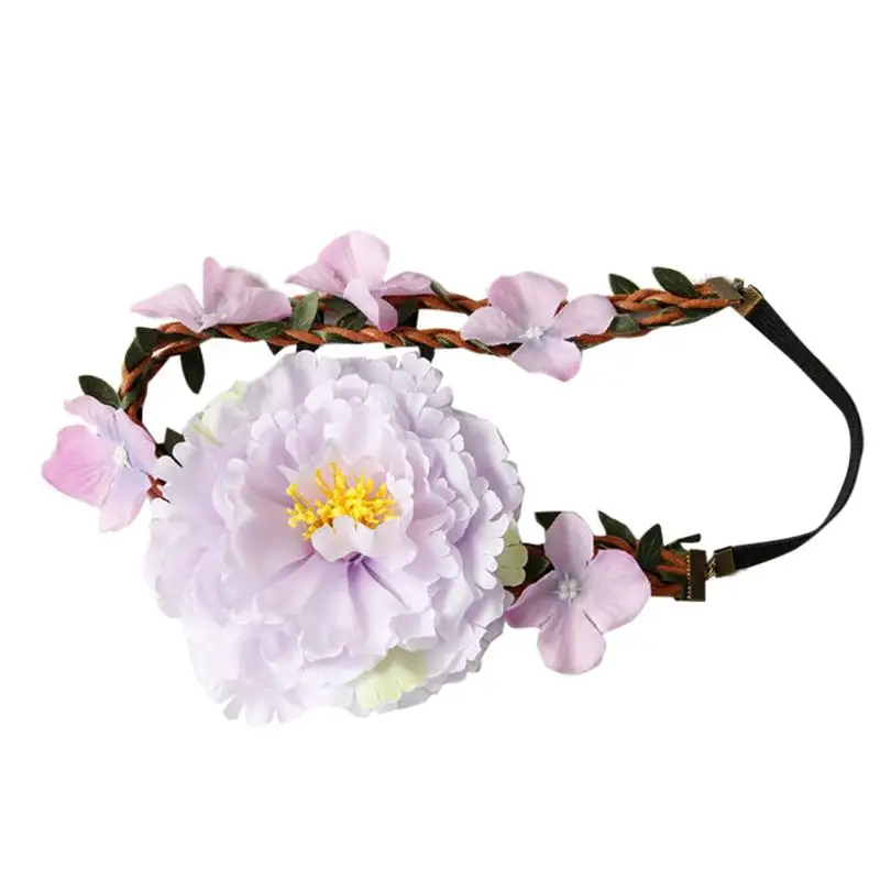 1 шт. повязка листья в форме руки-имитация с цветочным принтом в богемном стиле головной убор обруч для волос аксессуары для волос повязка на голову для вечерние свадебные туфли