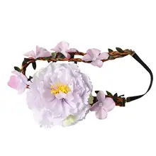 1 шт. повязка листья в форме руки-имитация с цветочным принтом в богемном стиле головной убор обруч для волос аксессуары для волос повязка на голову для вечерние свадебные туфли