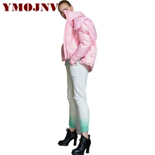 YMOJNV Новинка, зимнее женское пальто, Высококачественная модная куртка-пуховик, свободная, большие размеры, верхняя одежда с капюшоном и рукавами «летучая мышь», женская пуховая парка