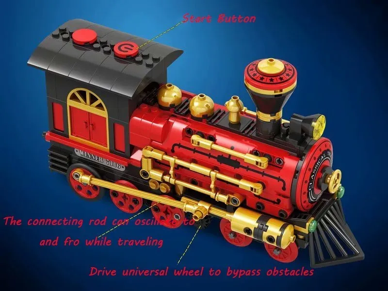 Цена Winner 7116 372 шт. Электрический классический поезд строительные блоки кирпичи Классическая силовая модель детские игрушки Совместимые Legoings ...