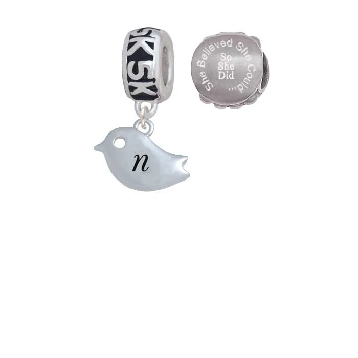 Silvertone птичка Initial-N-5 K Run She Believed Could шариках (набор из 2) |