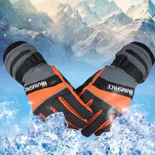 Зимние лыжные перчатки с зарядкой от USB, теплые водонепроницаемые и ветрозащитные лыжные перчатки