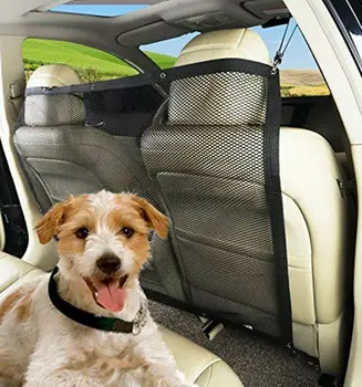 

Car Pet Barrier Mesh Dog Car Safety Travel Isolation Net Vehicle Van Back Seat