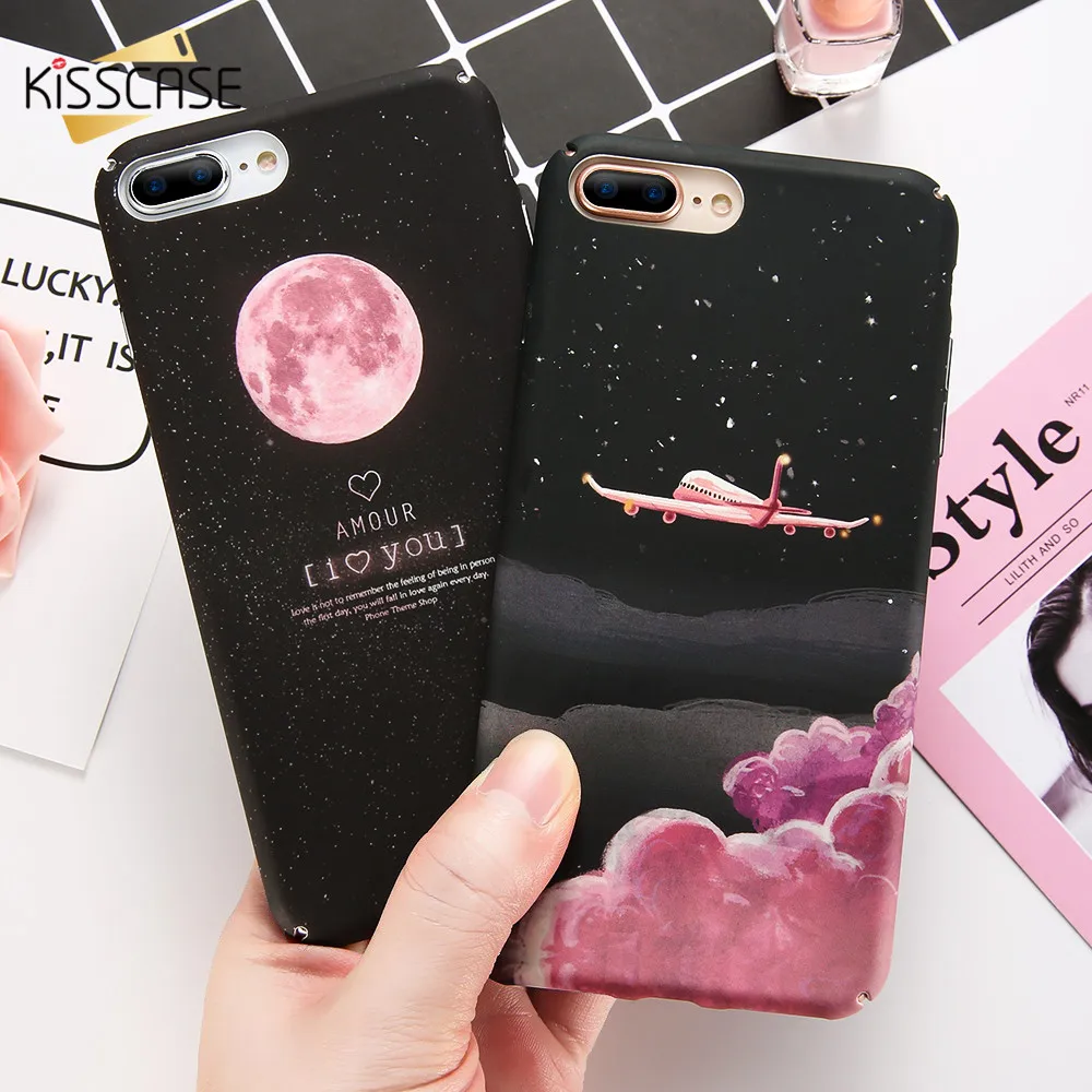 

KISSCASE Matte Case For iPhone SE 5S 5 X Cover Starry Night Hard PC Case For iPhone 7 6 S 8 Plus XS Max Xr Phone Covers Capinhas