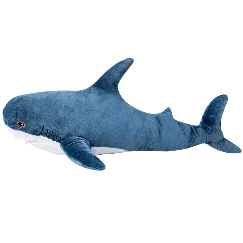 

80cm/100cm Big Size Funny Soft Bite Shark Plush Toy Pillow Gifts Hot Soft Appease Plush Toys For Children Kawaii Stuffed Shark