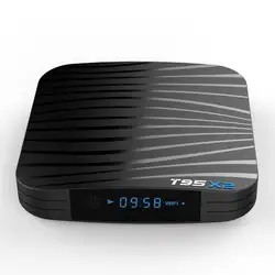 T95X2 ТВ коробка совместима для Android 8,1 Dual wifi Smart set top Box type-c медиаплеер с пультом дистанционного управления
