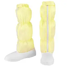 Высокие сапоги из ПВХ Нескользящая Антистатическая обувь без пыли износостойкая желтая, синяя, розовая, белая