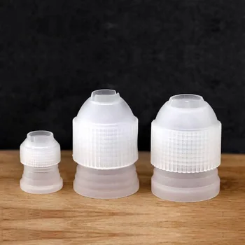 

Hot Sale 3PCS Coupler Adaptor Icing Piping Nozzle Tip Bag Cake Pastry Tools Cake Chocolate Fondant Icing Cream Decor Coupler