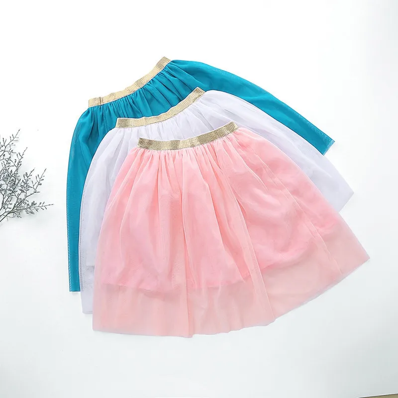 New Fashion Girls Birthday Outfit Children Skirts Girls Tutu Skirts Kids Baby Fluffy Pettiskirts Puffy Tulle Skirt For Girl 