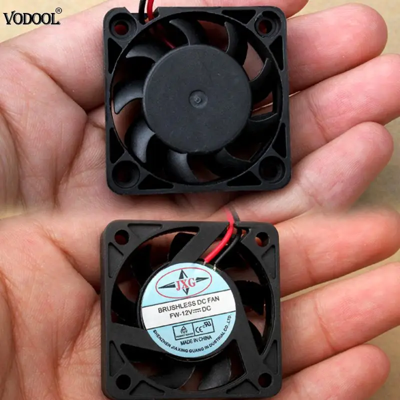 

VODOOL 1Pc Black 2 Pins Cooler Fan DC 12V 40mm Brushless PC Fan PC Cooler Cooling Fan PVC Computer Cooling Accessories Brand New