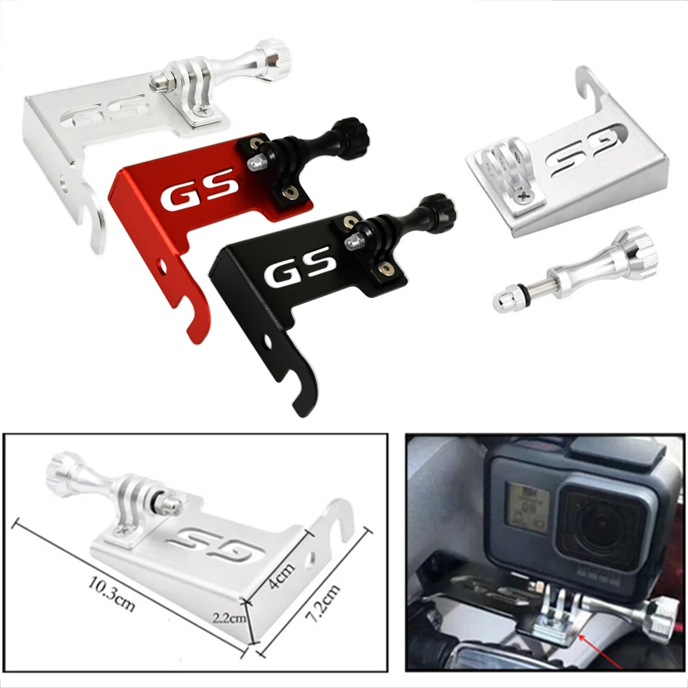 

Motorcycle Front Camera Support Bracket Security Camera Mounting Black for GoPro BMW R1200GS LC ADV Auto Accessories