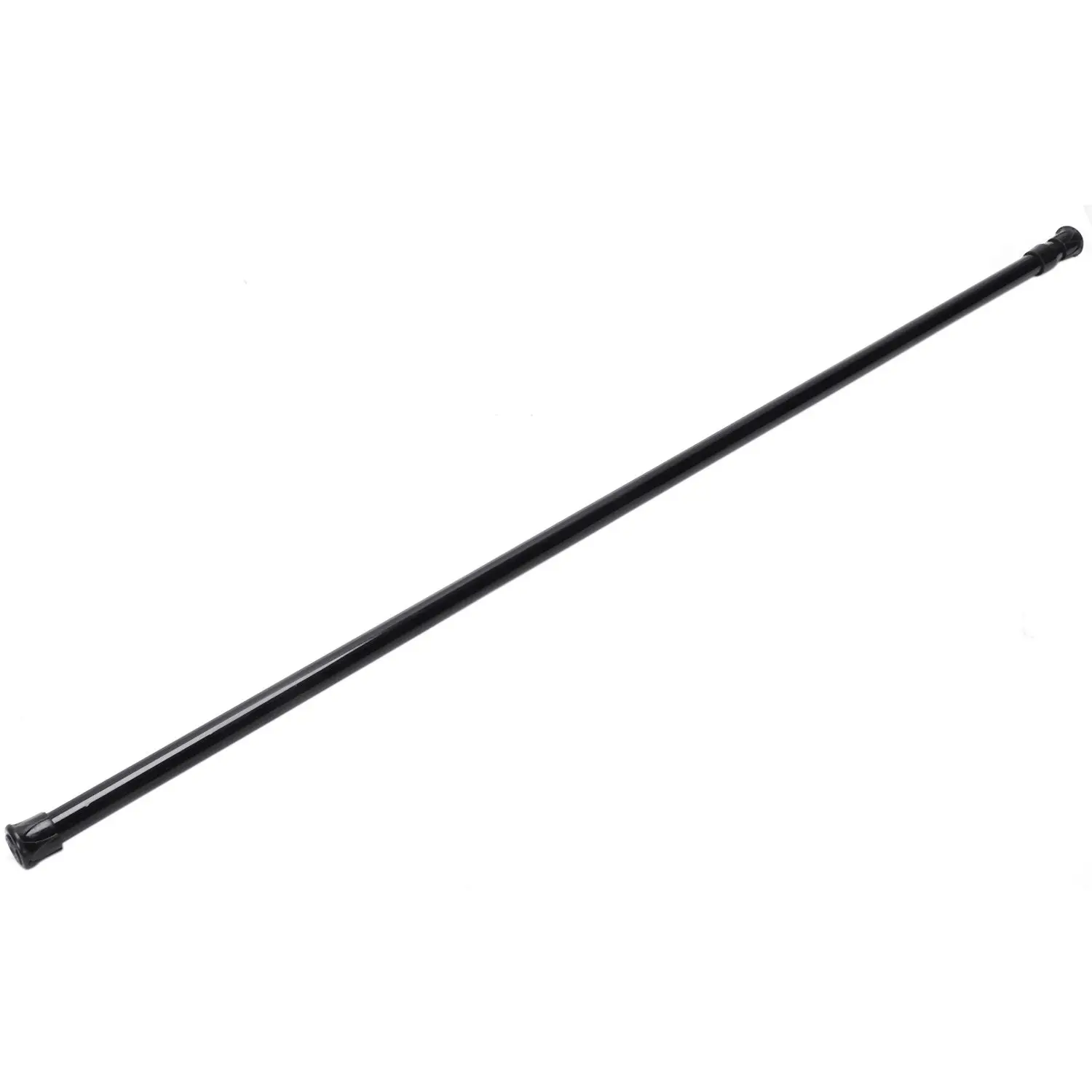 

Promotion! Extendable Telescopic Spring Loaded Net Voile Tension Curtain Rail Pole Rods,70~120cm,Black