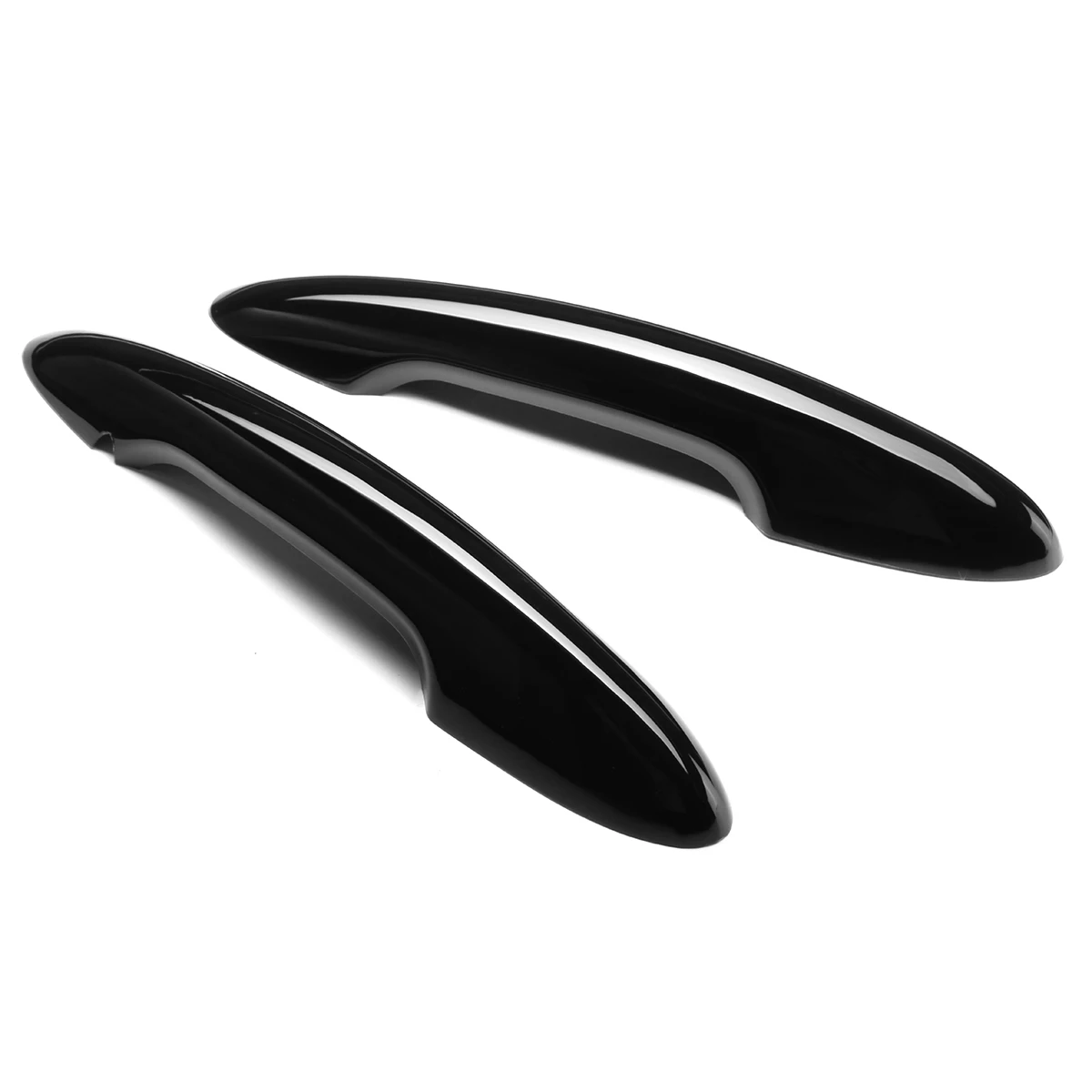 2 piezas cubierta de la manija de la puerta para BMW Mini Cooper S R57 R53 R56 brillo Auto Exterior piezas negro cubierta de la manija de la puerta Trim