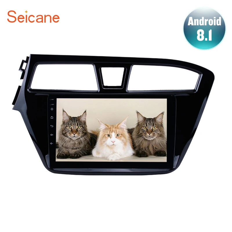 

Seicane Android 9.0 9" GPS Radio for 2014 2015 HYUNDAI I20 Left Hand Drive Car Multimedia Player with Rearview camera USB