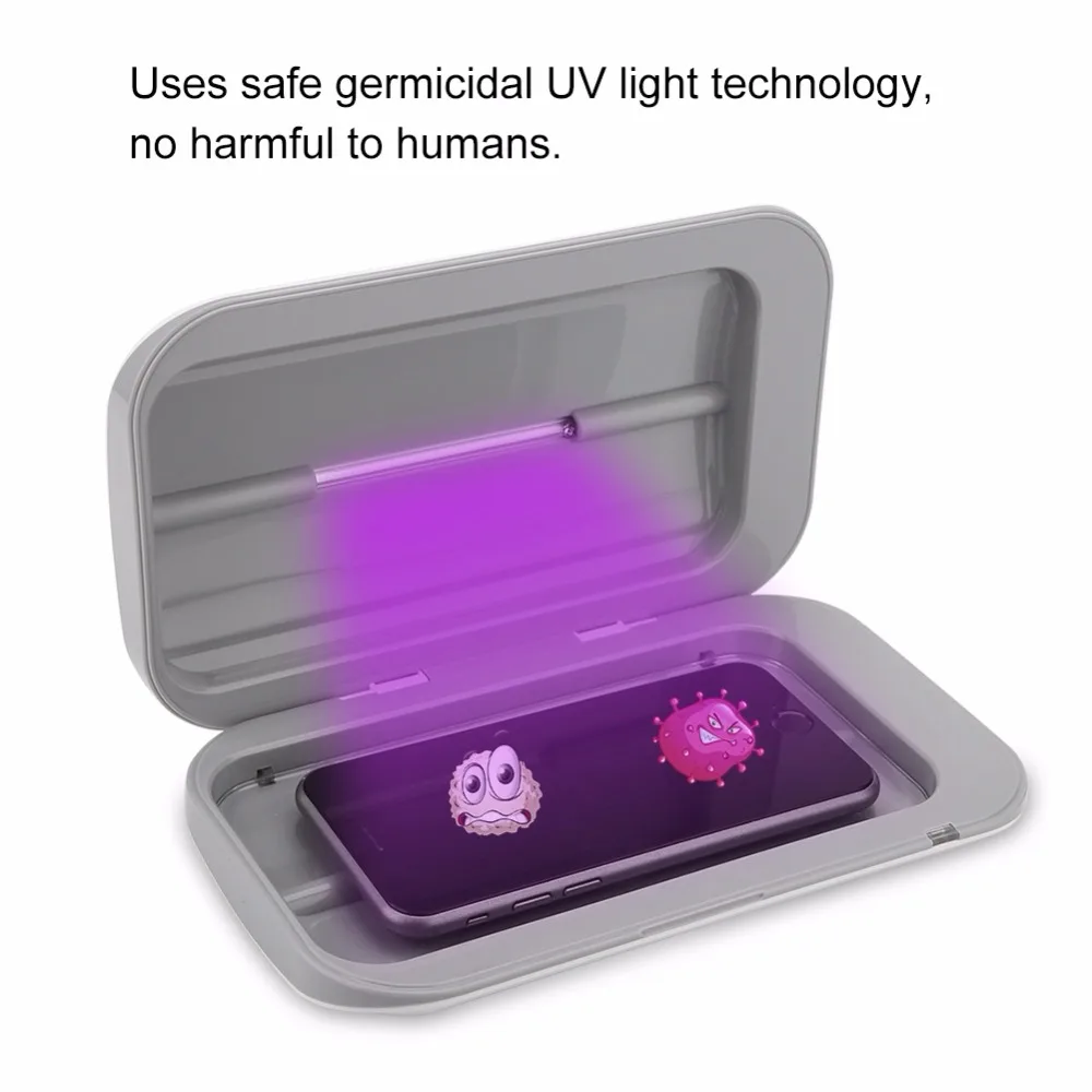 Двойная Антибактериальная УФ-лампа дезинфицирующая зубная щетка для телефона MP3 стерилизатор usb зарядка стерилизатор очиститель Косметическая щетка коробка