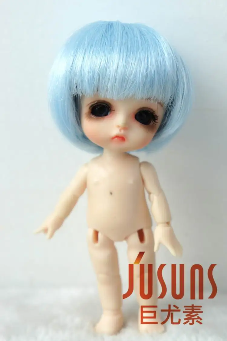 JD256 1/12 симпатичные волосы для кукол из синтетического мохера BJD Размер 3 4 дюйма и 5