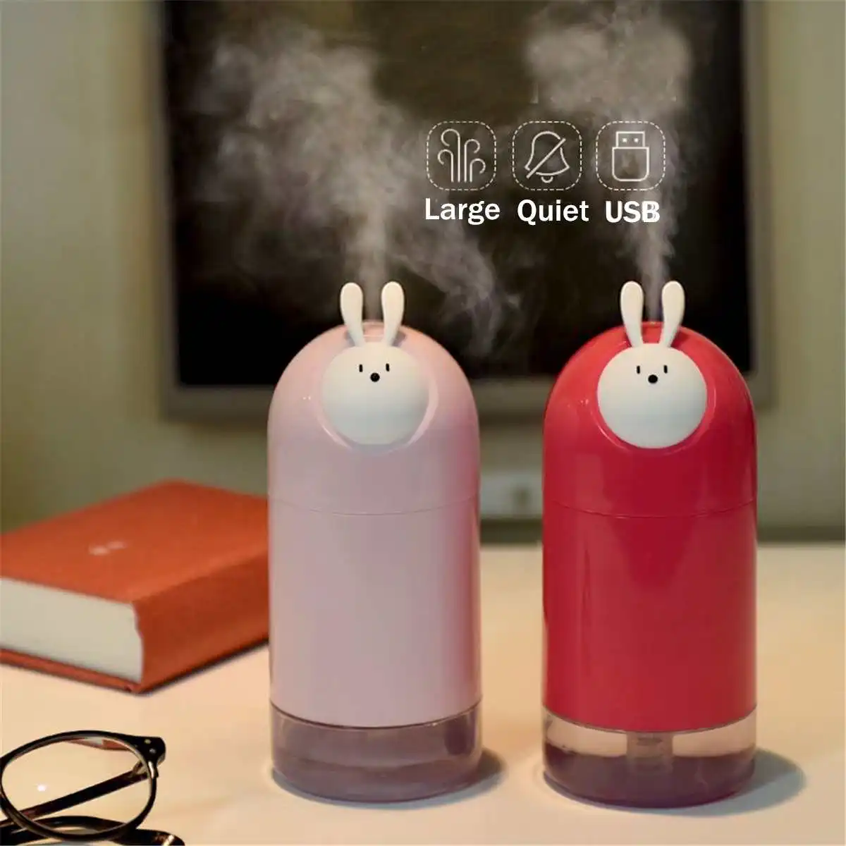 

Portable USB Ultrasonic Water Air Humidifier Purifier Aromatherapy Diffuser Office Home Mist Maker Mini Humidifiers Gifts