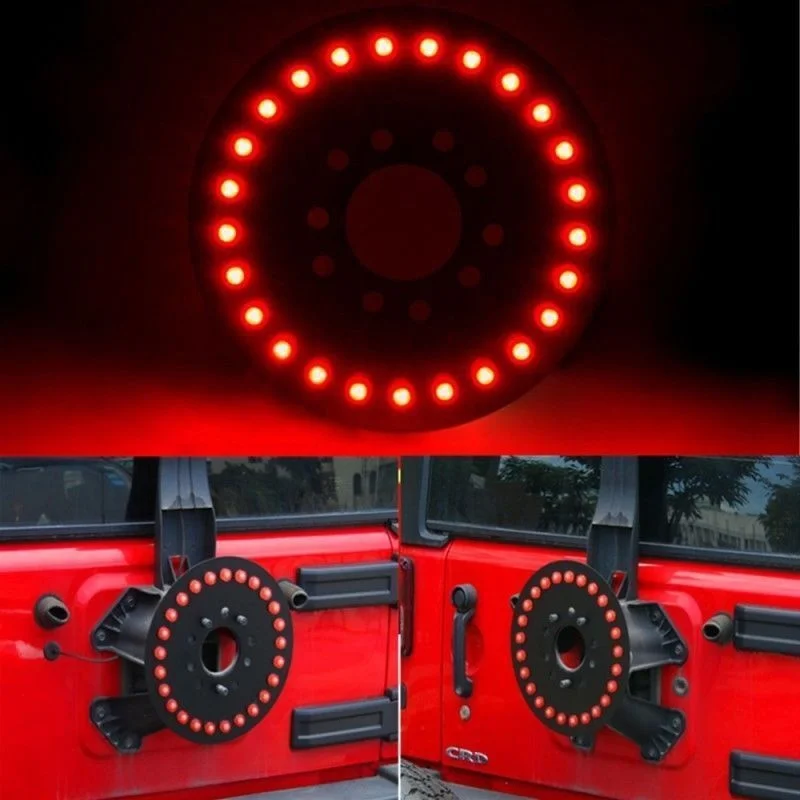 

Red Third LED Spare Tire Light Car-styling Rear Wheel Trim Brake Lamps Car Accessories for Jeep Wrangler JK 2007-2016