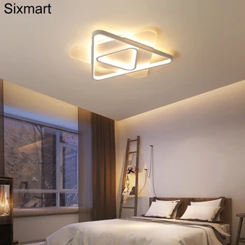 

White Plafond Acrylic LED Ceiling Light Rectangle Iron Modern Luminaria Teto Indoor Ceiling Lamp For Living Room Kitchen Fixture