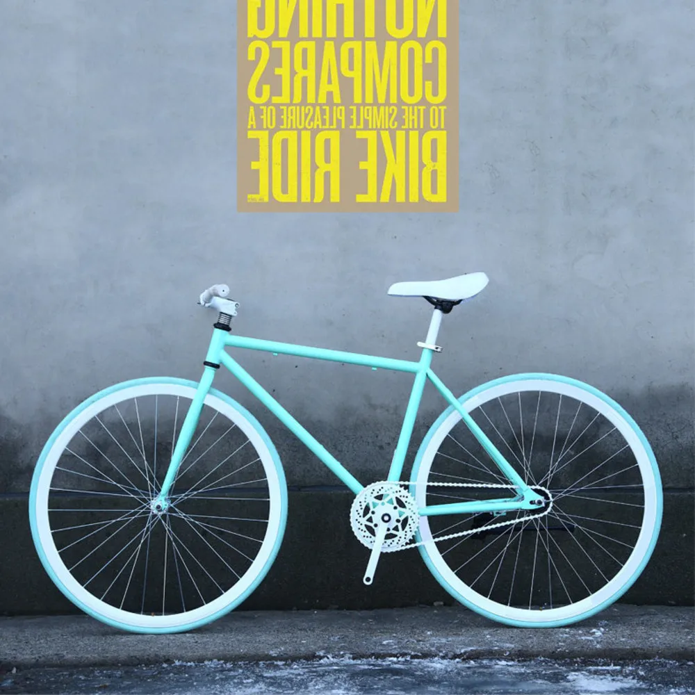 Новый бренд Fixie велосипедная неподвижная передача велосипед 50 см Diy