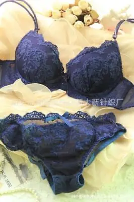 Sexy Women Romantic Temptation Lace Bra Sets New Floral Lace Push Up Underwear Bc Bra& Panty Set 32B 34B 36B