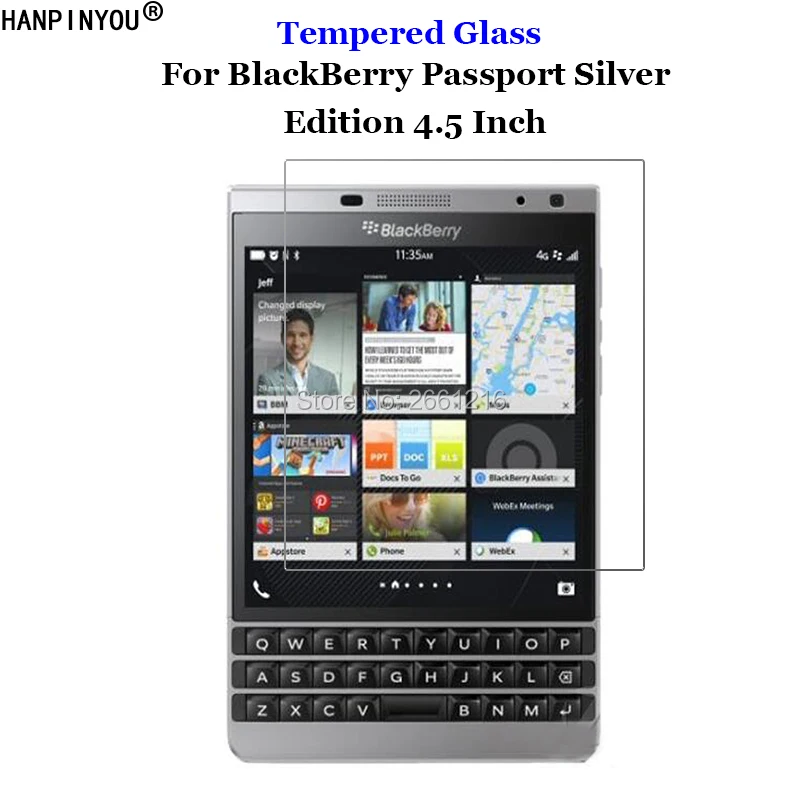 

For BlackBerry Passport Silver Edition 4.5" Tempered Glass 9H 2.5D Premium Phone Screen Protector Film