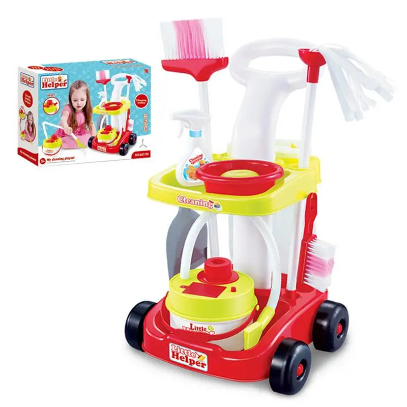 الطفل نتظاهر لعبة التعليمية محاكاة تنظيف أداة مجموعة مكنسة كهربائية دلو مدبرة ترولي أدوات التنظيف لعبة للأطفال الطفل نتظاهر لعبة التعليمية محاكاة تنظيف أداة مجموعة مكنسة كهربائية دلو مدبرة ترولي أدوات التنظيف لعبة للأطفال