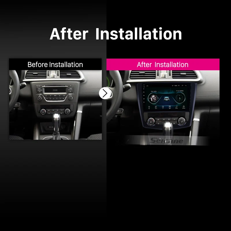 Cheap Seicane  Android 8.1 9" for 2016 2017 Renault Kadjar HD Touchscreen Auto radio GPS Navigation Bluetooth Car Stereo TV Tuner 5