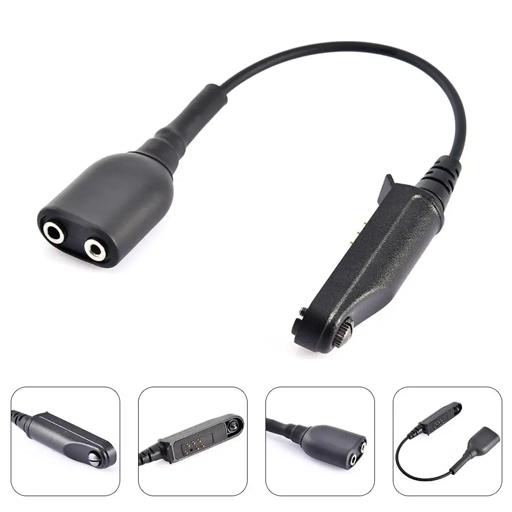 

Walkie Talkie Audio Cable Adapter For Baofeng BF-9700 A-58 UV-XR UV-5S GT-3WP UV-9R Plus For K Interface 2Pin UV-5R Headset Port