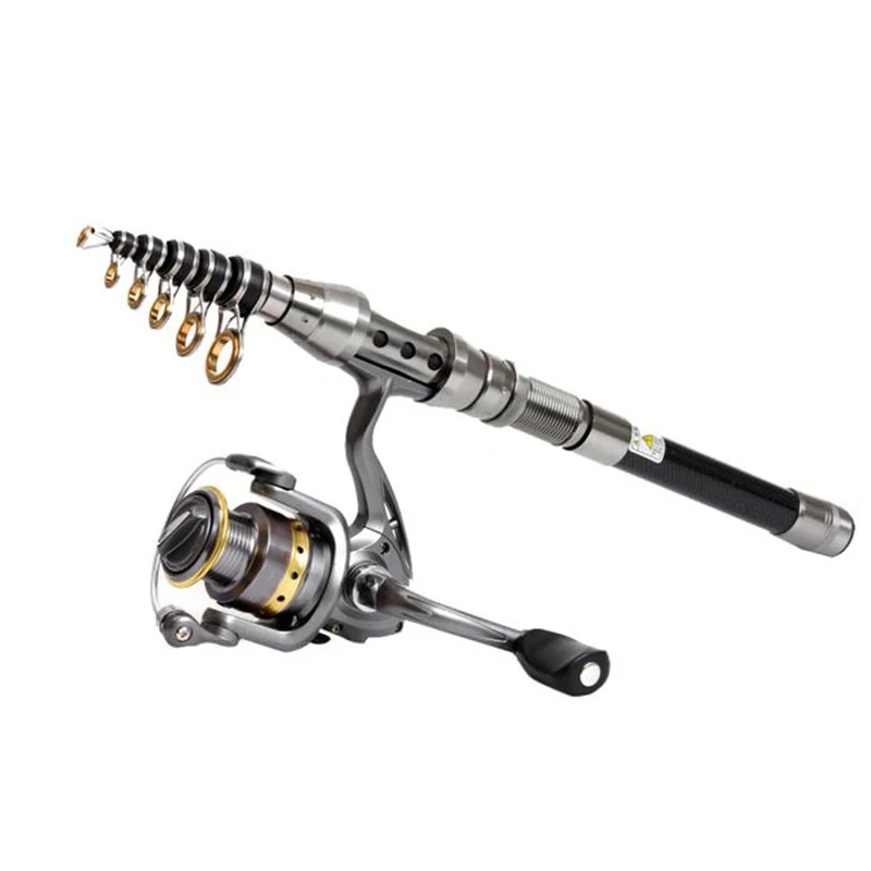 

Carbon Fiber Portable Adjustable Telescopic Sea Fishing Rod Spinning Pole Tool
