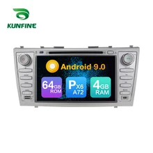 Android 9,0 Core PX6 A72 Ram 4G Rom 64G Автомобильный DVD GPS; Мультимедийный проигрыватель автомобильный стерео для TOYOTA CAMRY 2007-2010 радио головное устройство